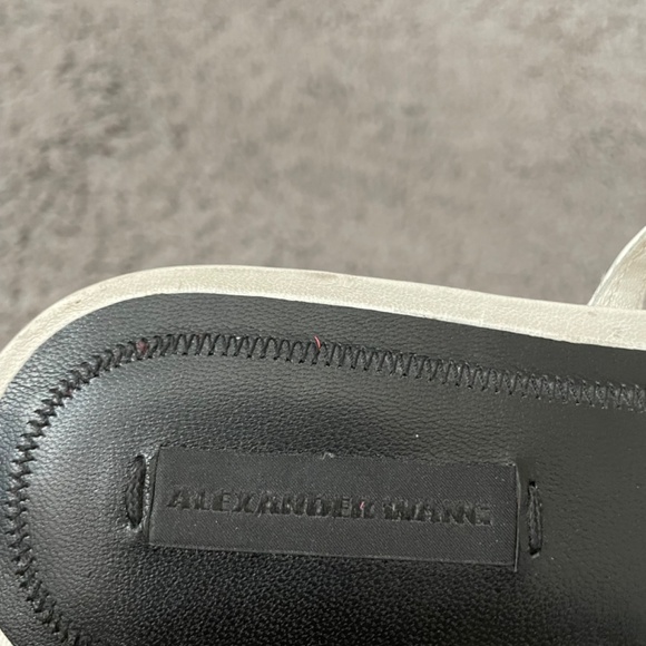 ALEXANDER WANG Amelia Crystal Cage White Slide Sandal Size 7 1/2 - Picture 8 of 10